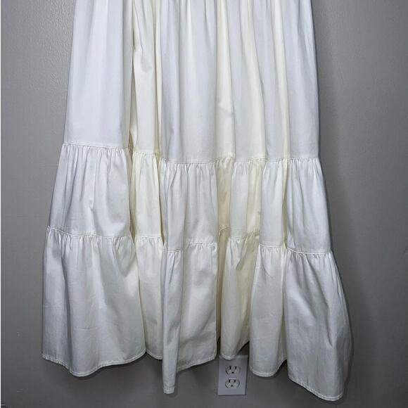 Lug Von Siga Daphne Embroidered Puff Sleeve Maxi Dress Off-White Size 34 FR/US 2 - Picture 8 of 12